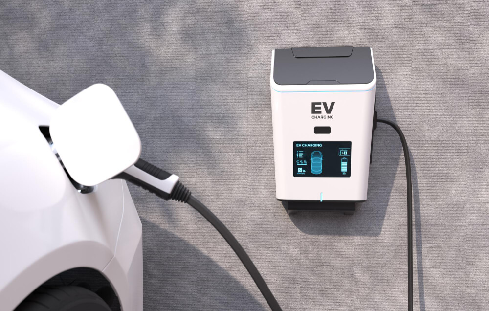 Steel Supports Keep EV Chargers